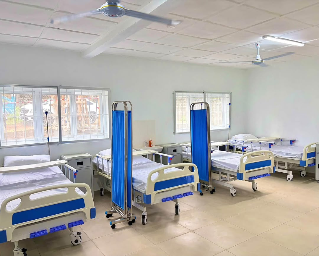 Modern hospital ward with new beds